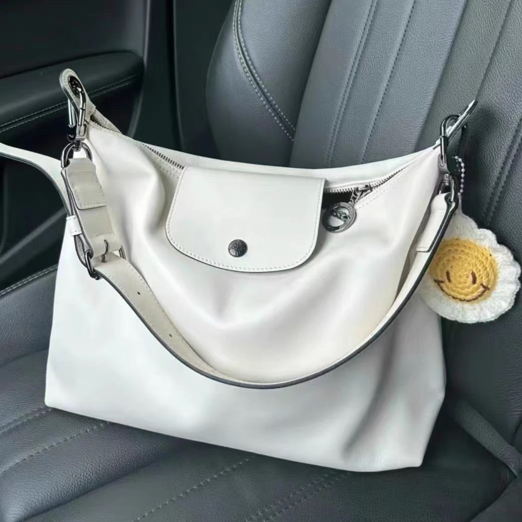 Bolso Hobo Boho Gris de Gran Capacidad