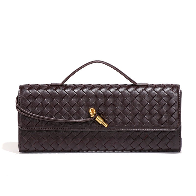 Clutch Tejido de Cuero PU MAC432
