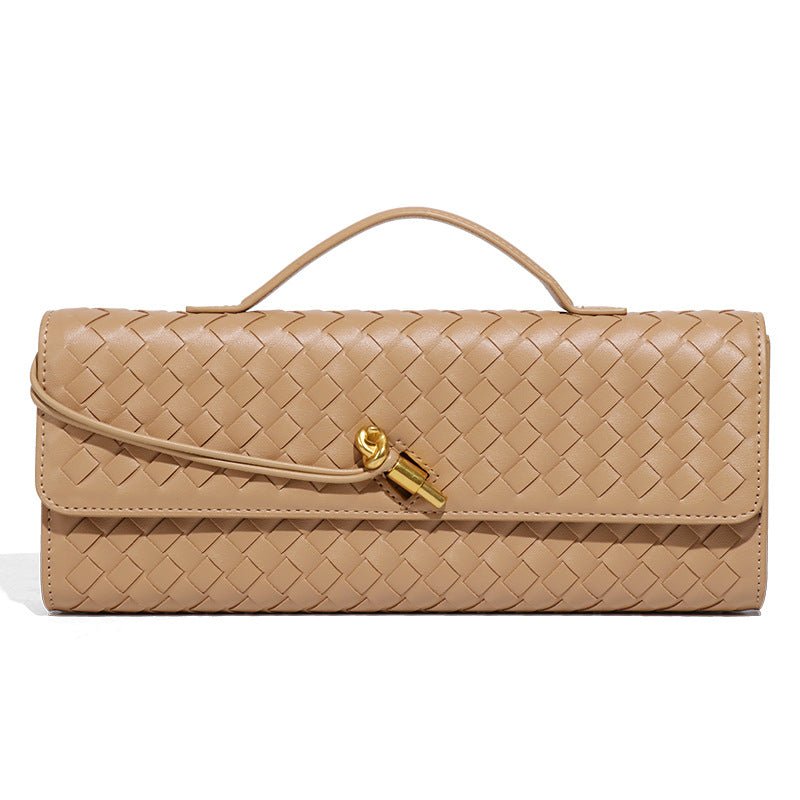Clutch Tejido de Cuero PU MAC432