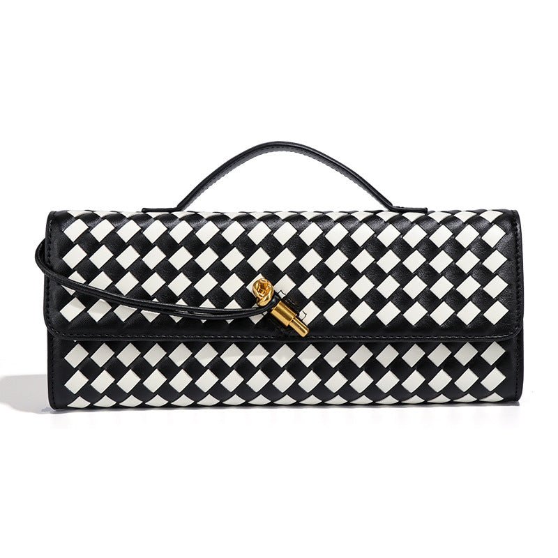 Clutch Tejido de Cuero PU MAC432