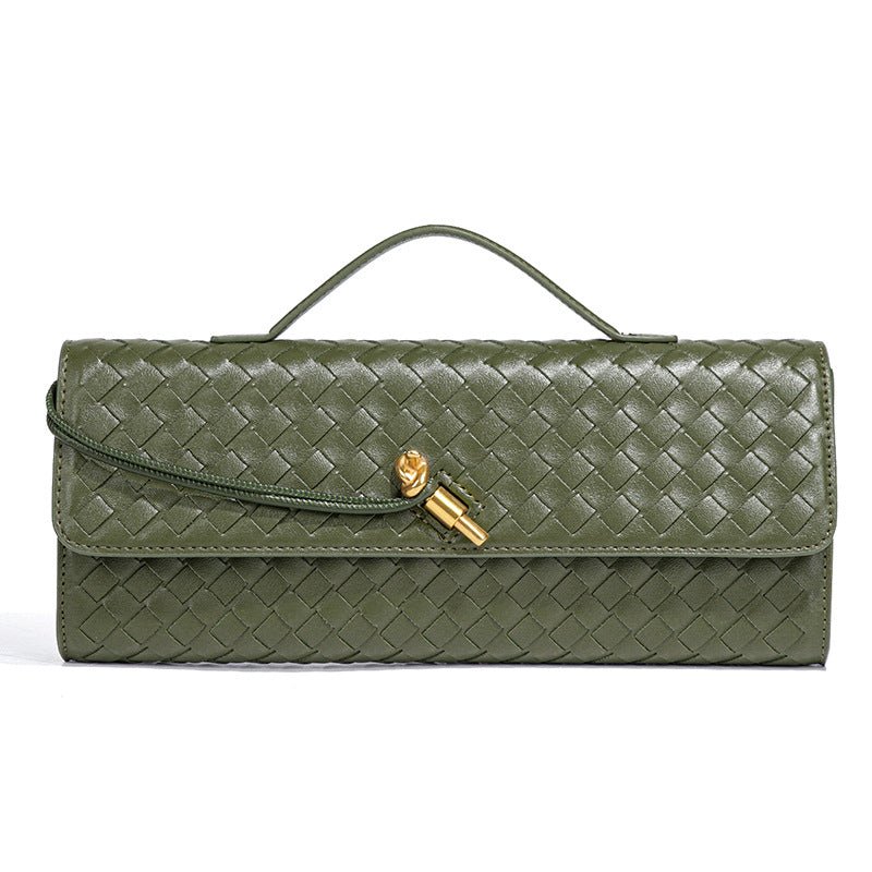 Clutch Tejido de Cuero PU MAC432